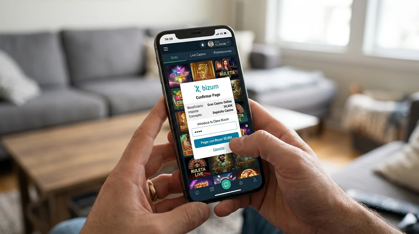 Depositar con Bizum desde el móvil en casinos online españoles