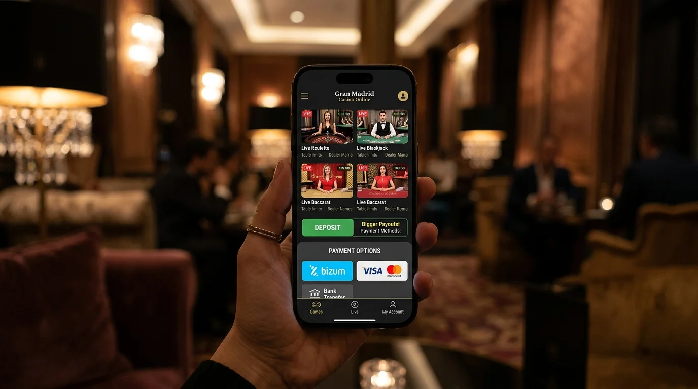 Análisis de Gran Madrid Casino Online con depósito Bizum